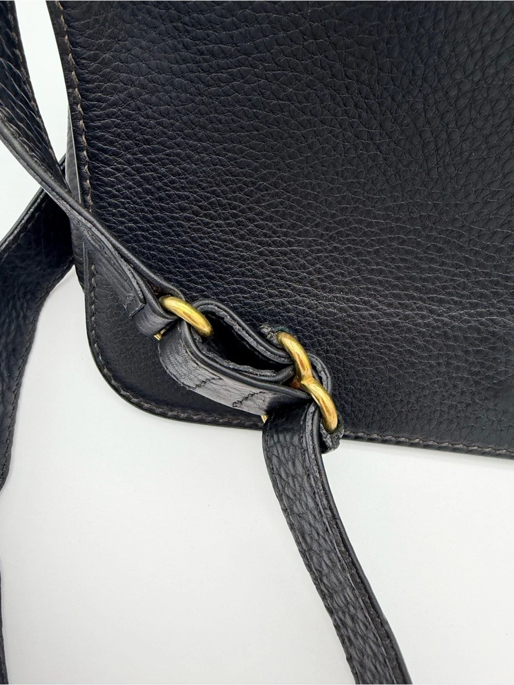Coach Black Sonoma Flap Pebbled Leather Brass Hardware style J7E-4828